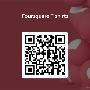 QR Code to order Foursquare T-shirts